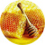 Крышка для банок с медом Твист-Офф 82 мм - "Пчелка с ведром"